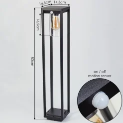 hofstein Borne lumineuse Baoshan Noir, 1 lumière, Détecteur de mouvement