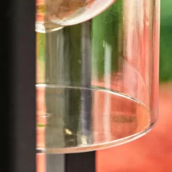 hofstein Borne lumineuse Baoshan Noir, 1 lumière, Détecteur de mouvement