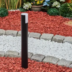 hofstein Borne lumineuse Baulund LED Noir, 1 lumière