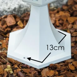 Luminaires Rustiques-hofstein Borne lumineuse blanche Blanc, 1 lumière