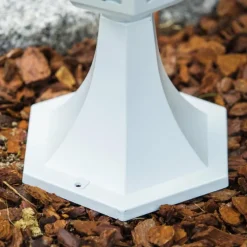 Luminaires Rustiques-hofstein Borne lumineuse blanche Blanc, 1 lumière