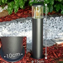 hofstein Borne lumineuse Bodio Noir, 1 lumière