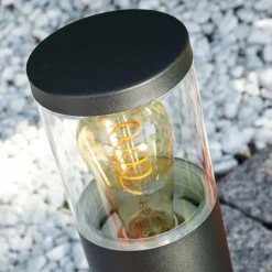 hofstein Borne lumineuse Bodio Noir, 1 lumière