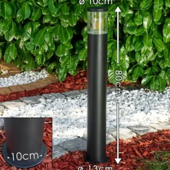 hofstein Borne lumineuse Bodio Noir, 1 lumière