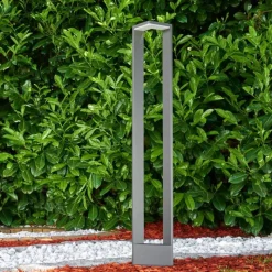 Luminaires Rustiques-hofstein Borne lumineuse Borga LED Anthracite, 1 lumière