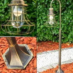 Lampes Dorées-hofstein Borne lumineuse BORKAN Brun doré, 1 lumière