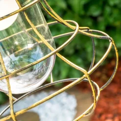 Lampes Dorées-hofstein Borne lumineuse BORKAN Brun doré, 1 lumière