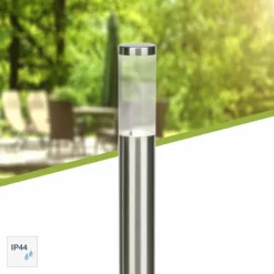 Luminaires Brilliant Borne lumineuse Brilliant Bergen LED Acier inoxydable, 1 lumière