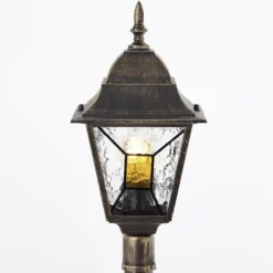 Luminaires Rustiques-Luminaires Brilliant Borne lumineuse Brilliant Janel Noir, 1 lumière