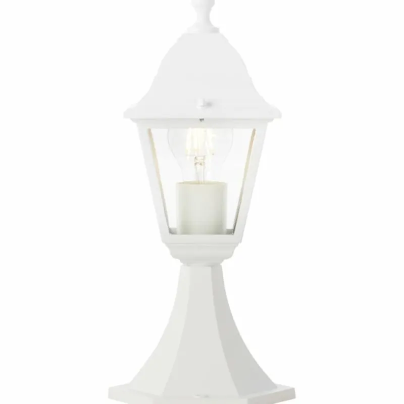 Luminaires Rustiques-Luminaires Brilliant Borne lumineuse Brilliant Nissie Blanc, 1 lumière