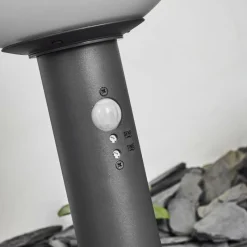 hofstein Borne lumineuse Bubodefo Anthracite, 1 lumière, Détecteur de mouvement