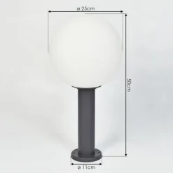 hofstein Borne lumineuse Bubodefo Anthracite, 1 lumière