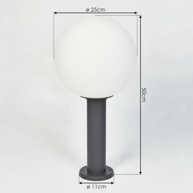 hofstein Borne lumineuse Bubodefo Anthracite, 1 lumière