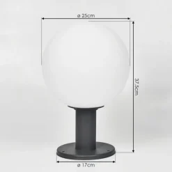 hofstein Borne lumineuse Bubodefo Anthracite, 1 lumière