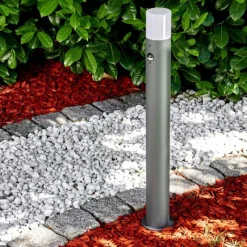 hofstein Borne lumineuse Buhrkall Anthracite, 1 lumière, Détecteur de mouvement