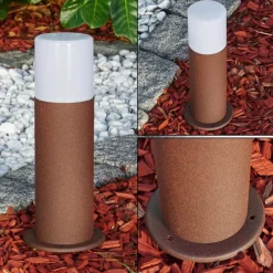 hofstein Borne lumineuse Buhrkall Rouille, 1 lumière