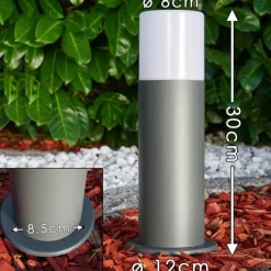 hofstein Borne lumineuse Buhrkall Anthracite, 1 lumière