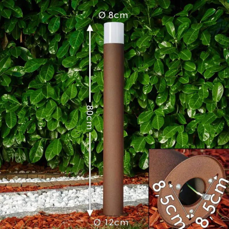 hofstein Borne lumineuse Buhrkall Rouille, 1 lumière