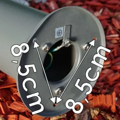 hofstein Borne lumineuse Buhrkall Anthracite, 1 lumière