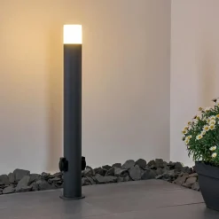 hofstein Borne lumineuse Buhrkall Anthracite, 1 lumière
