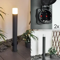 hofstein Borne lumineuse Buhrkall Anthracite, 1 lumière