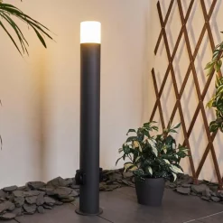 hofstein Borne lumineuse Buhrkall Anthracite, 1 lumière