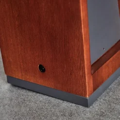 Lampes En Bois-hofstein Borne lumineuse Byremo Bois foncé, Noir, 1 lumière