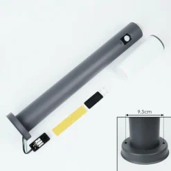 hofstein Borne lumineuse Caserta Anthracite, 1 lumière, Détecteur de mouvement