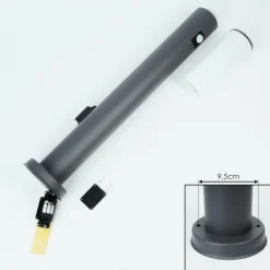 hofstein Borne lumineuse Caserta Anthracite, 1 lumière, Détecteur de mouvement