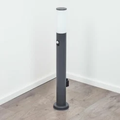 hofstein Borne lumineuse Caserta Anthracite, 1 lumière, Détecteur de mouvement