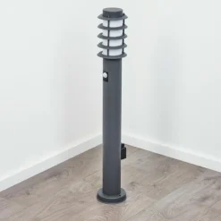 hofstein Borne lumineuse Caserta Anthracite, 1 lumière, Détecteur de mouvement