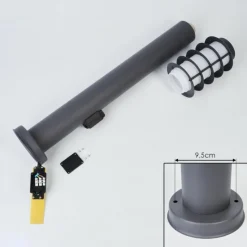 hofstein Borne lumineuse Caserta Anthracite, 1 lumière