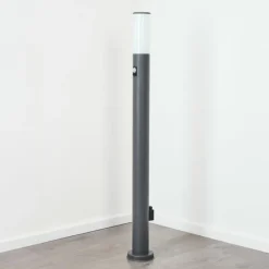 hofstein Borne lumineuse Caserta Anthracite, 1 lumière, Détecteur de mouvement