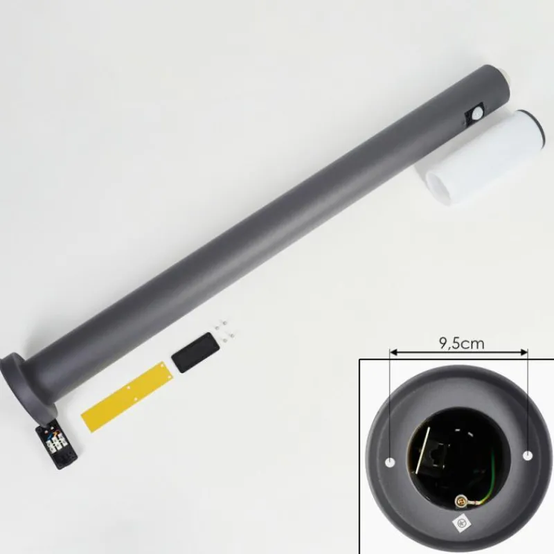 hofstein Borne lumineuse Caserta Anthracite, 1 lumière, Détecteur de mouvement