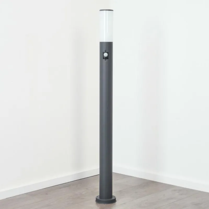 hofstein Borne lumineuse Caserta Anthracite, 1 lumière, Détecteur de mouvement