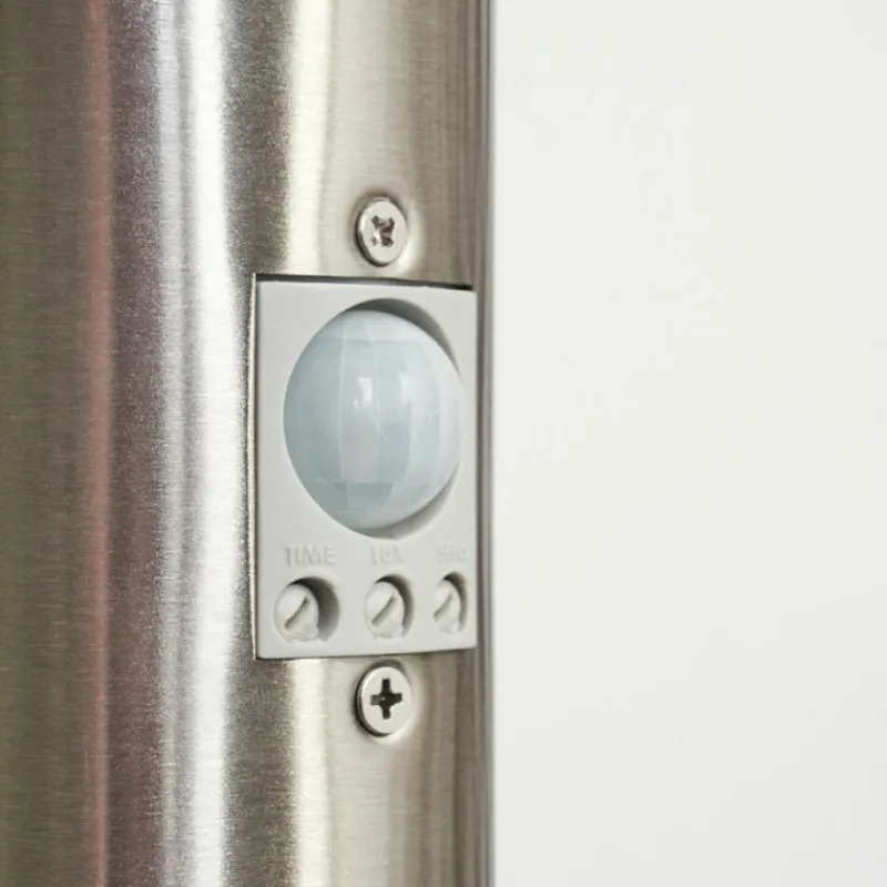 hofstein Borne lumineuse Caserta Nickel mat, Blanc, 1 lumière, Détecteur de mouvement