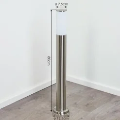 hofstein Borne lumineuse Caserta Nickel mat, Blanc, 1 lumière