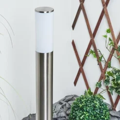 hofstein Borne lumineuse Caserta Nickel mat, Blanc, 1 lumière