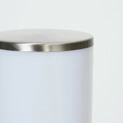 hofstein Borne lumineuse Caserta Nickel mat, 1 lumière, Détecteur de mouvement