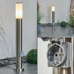 hofstein Borne lumineuse Caserta Nickel mat, 1 lumière