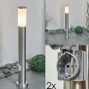 hofstein Borne lumineuse Caserta Nickel mat, 1 lumière