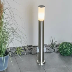 hofstein Borne lumineuse Caserta Nickel mat, 1 lumière