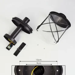 hofstein Borne lumineuse Chamesol Noir, 1 lumière