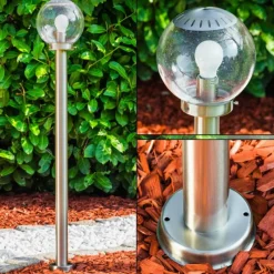 hofstein Borne lumineuse CORDOVA Acier inoxydable, 1 lumière