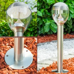 hofstein Borne lumineuse CORDOVA LED Acier inoxydable, 1 lumière