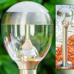 hofstein Borne lumineuse CORDOVA LED Acier inoxydable, 1 lumière