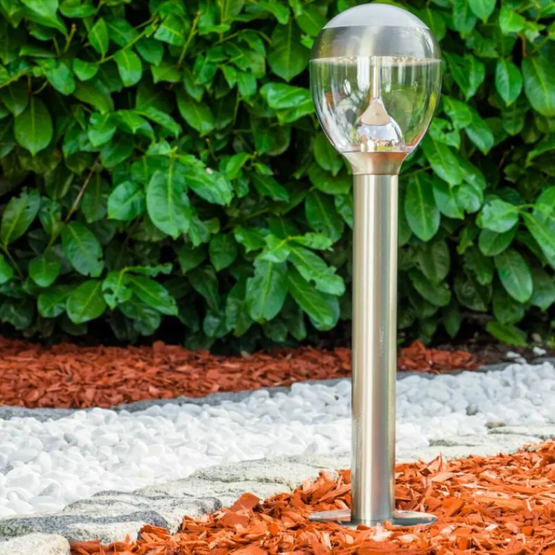 hofstein Borne lumineuse CORDOVA LED Acier inoxydable, 1 lumière