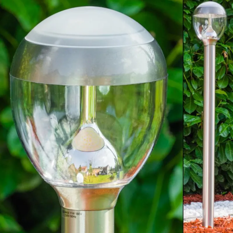 hofstein Borne lumineuse CORDOVA LED Acier inoxydable, 1 lumière