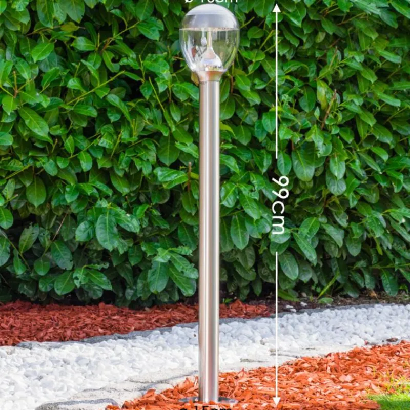 hofstein Borne lumineuse CORDOVA LED Acier inoxydable, 1 lumière