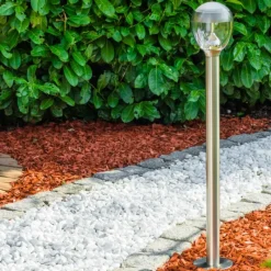 hofstein Borne lumineuse CORDOVA LED Acier inoxydable, 1 lumière